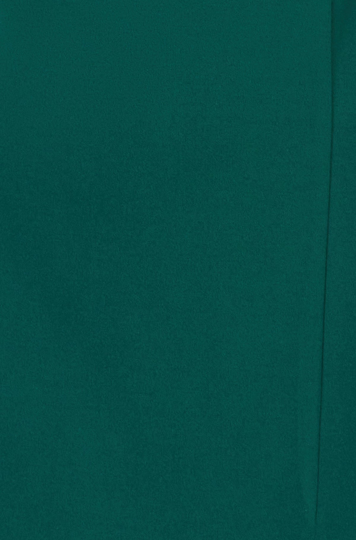 Yumi Green Fitted Midi Dress With Flute Sleeves