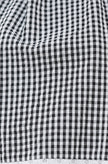 Yumi Black Gingham Cotton Midi Skirt