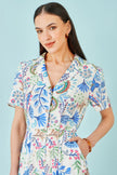 Yumi Multicolour Paisley Retro Print Playsuit