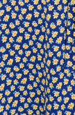 Yumi Navy Floral Midi Shirt Dress