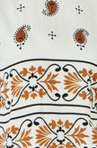 Yumi Ivory Viscose Paisley Top