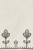 Yumi Ivory Linen Mix Embroirdered Top
