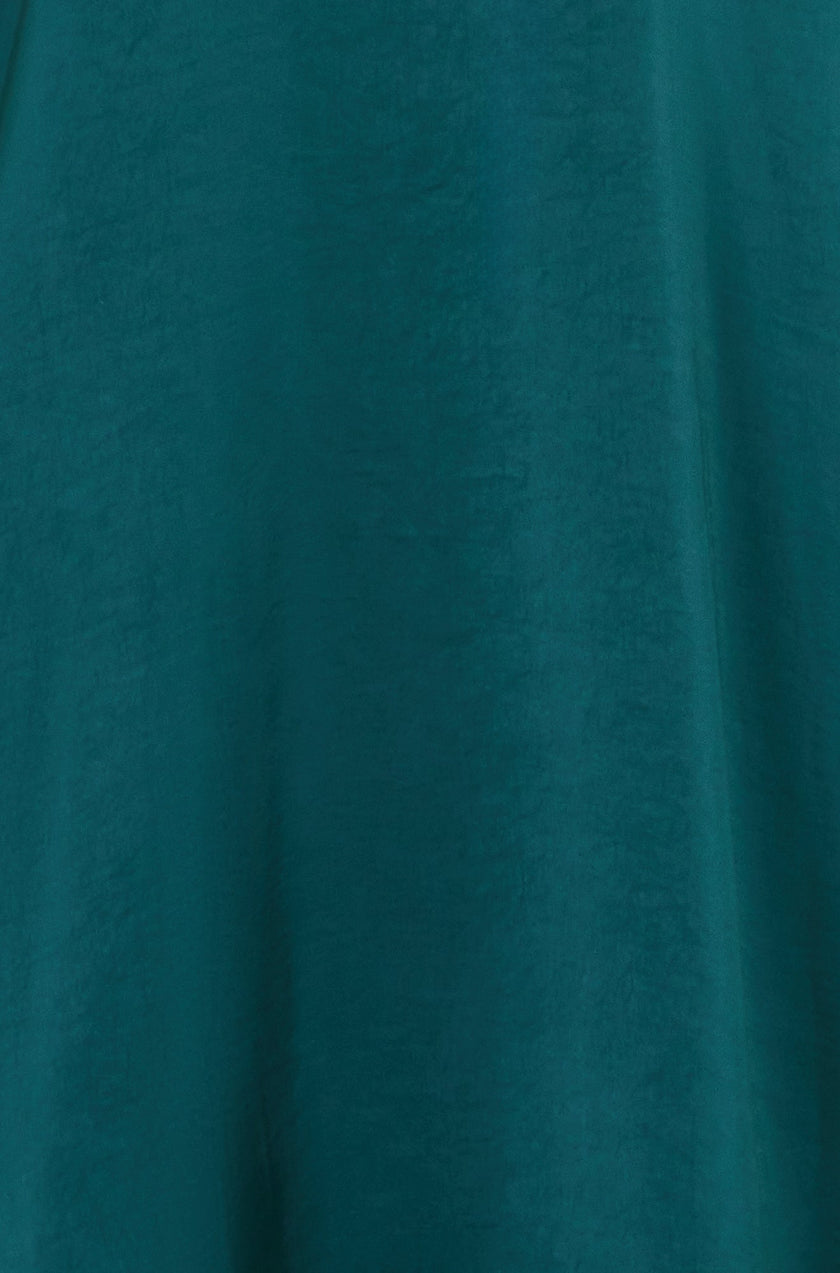 Yumi Green Satin Midi Kimono Dress