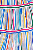 Yumi Multicolour Stripe Cotton Midi Sun Dress