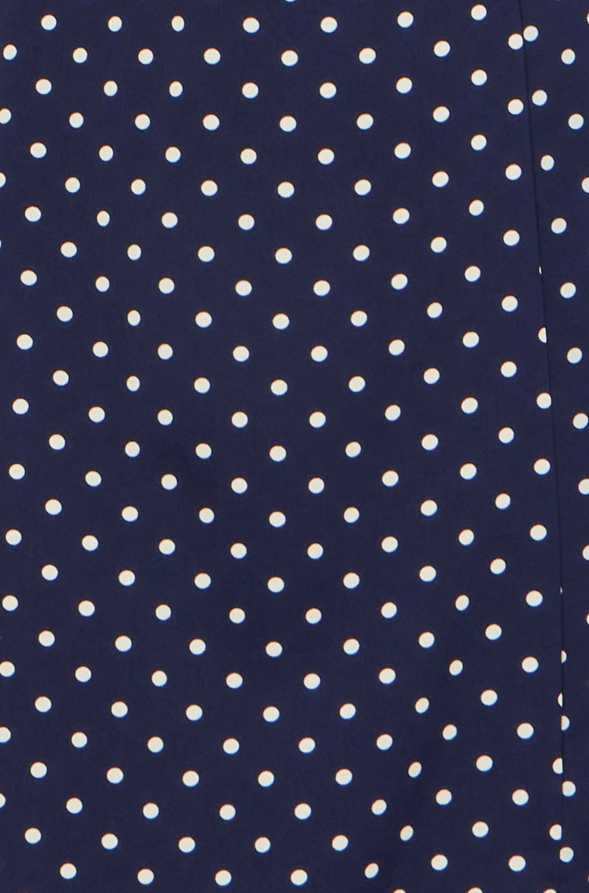 Yumi Navy Spot Wrap Midi Tea Dress
