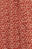 Yumi Brown Spot Wrap Midi Dress