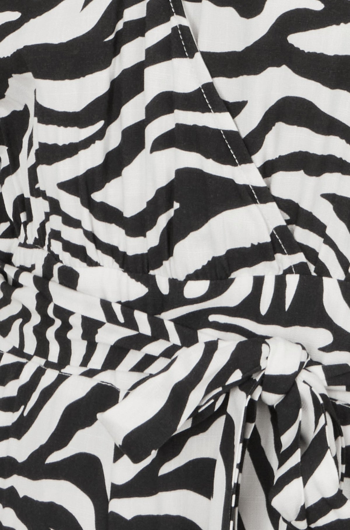 Yumi Black Zebra Print Relaxed Jumpsuit