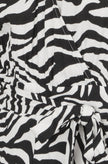 Yumi Black Zebra Print Relaxed Jumpsuit