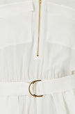 Yumi White Utility Style Playsuit