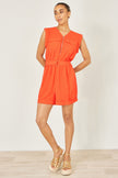 Yumi Orange Utility Style Playsuit