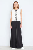 Yumi Black Wide Leg Palazzo Trousers