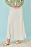 Yumi Natural Viscose Maxi Skirt
