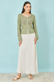 Yumi Natural Viscose Maxi Skirt