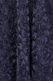 Yumi Navy Applique Floral Skater Dress