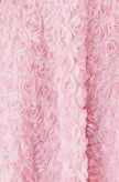 Yumi Pink Applique Floral Skater Dress