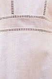 White Lace Trim V Neck Dress