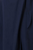 Yumi Navy Wrap Tie Midi Shirt Dress
