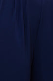 Yumi Navy Buckle Jumpsuit With Twist Knot Detail