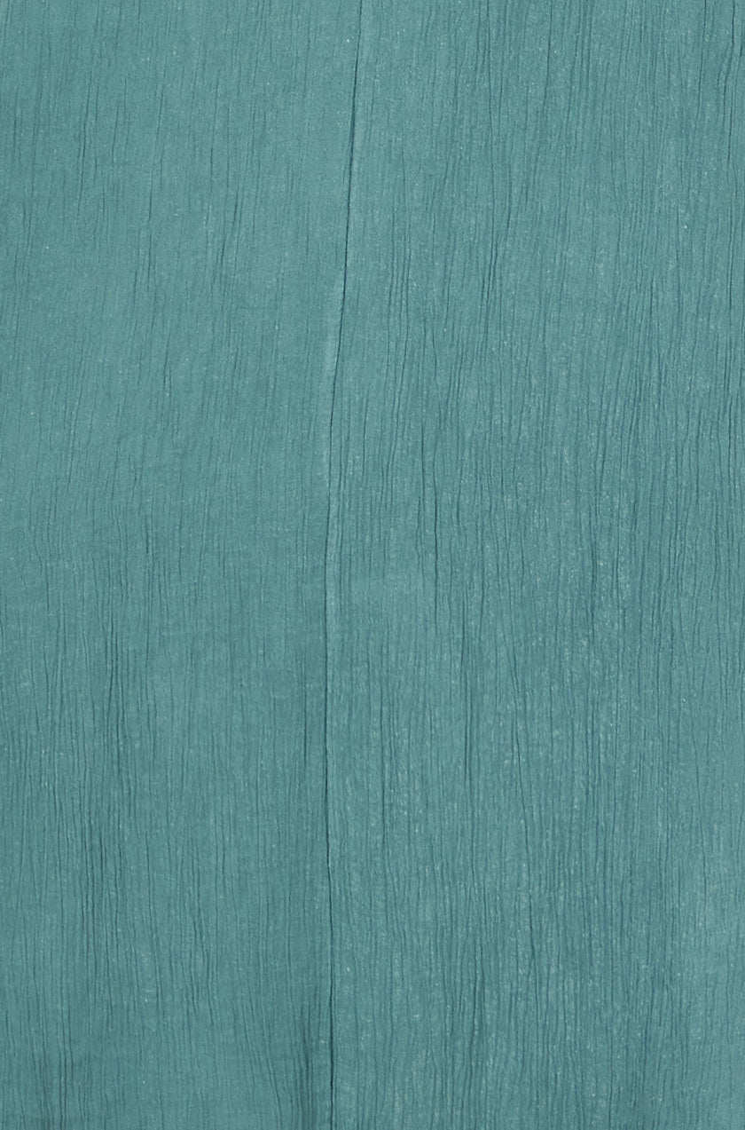 Yumi Green Viscose Maxi Beach Dress