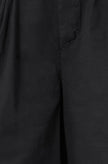 Yumi Black Cotton Bermuda Shorts