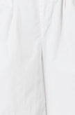 Yumi White Cotton Bermuda Shorts