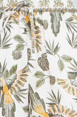 Yumi Green Bird Print Viscose Wide Leg Trousers