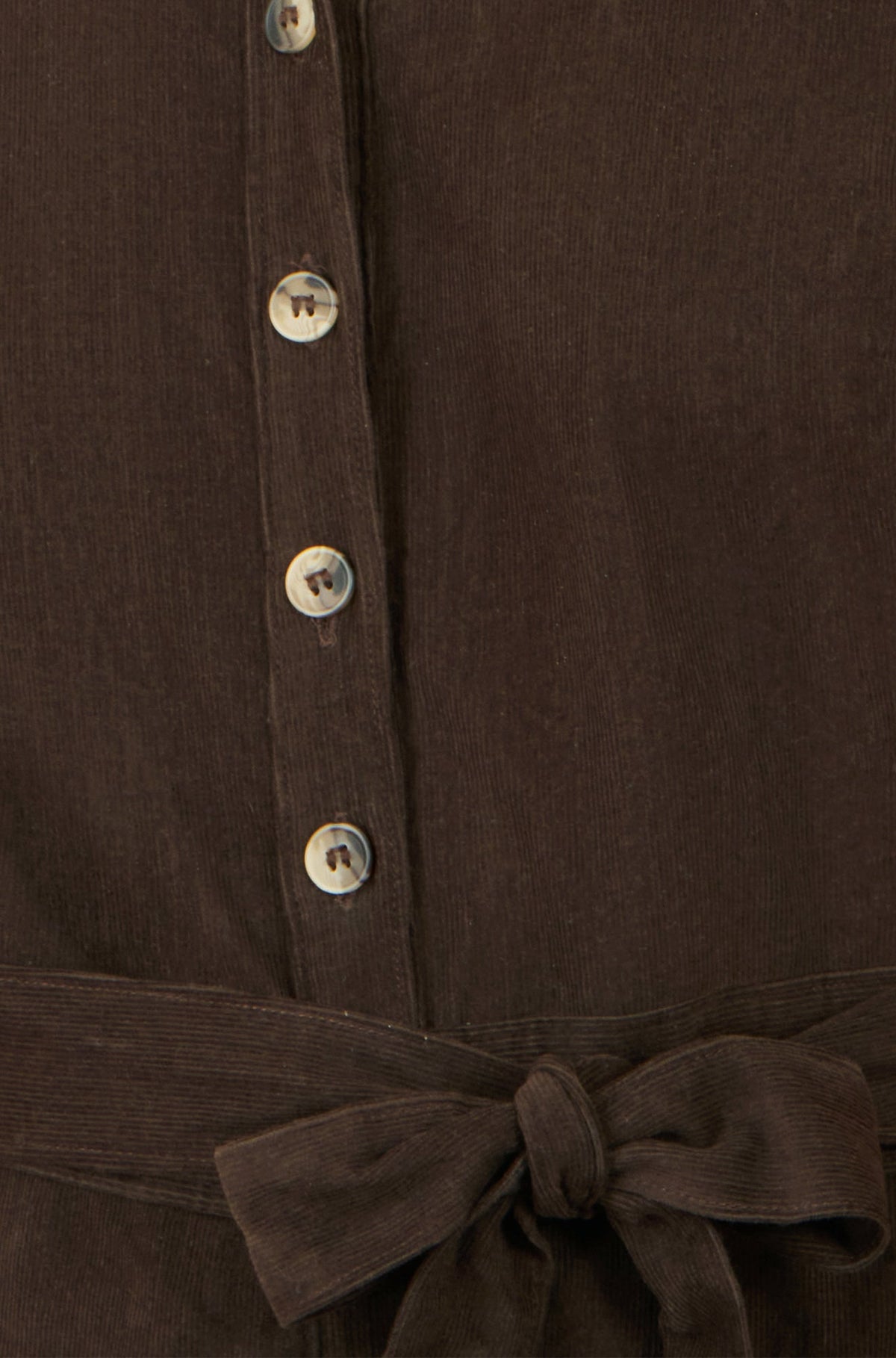Yumi Brown Cord Relaxed Jumpsuit