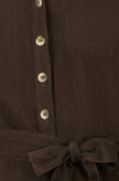 Yumi Brown Cord Relaxed Jumpsuit