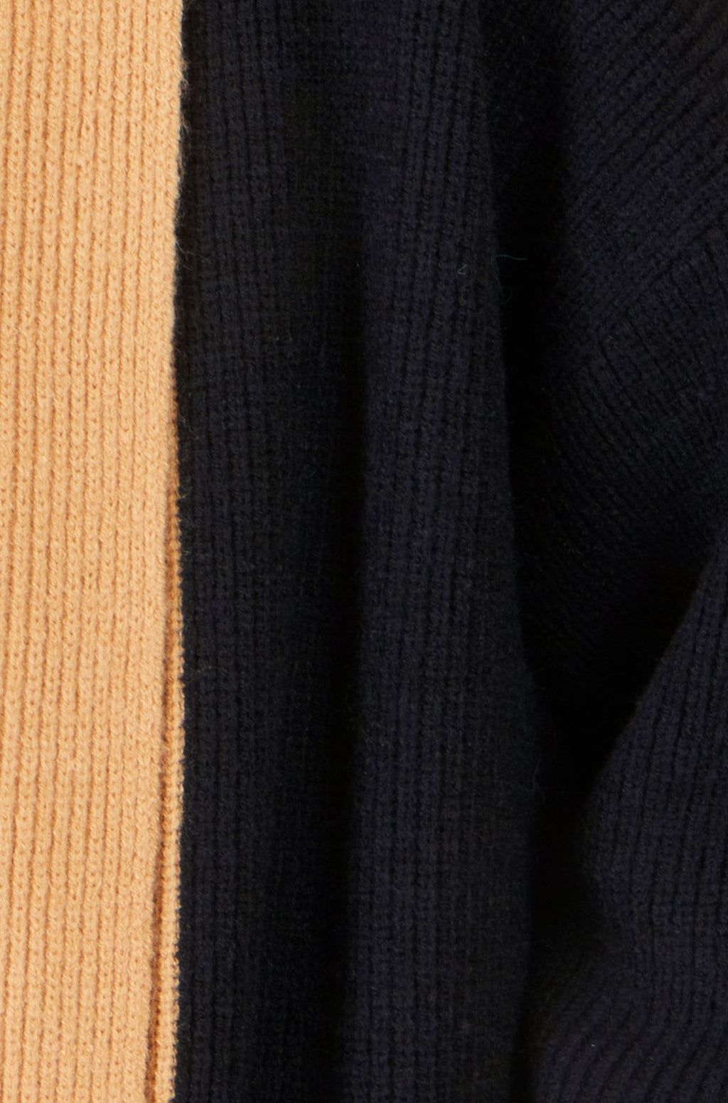 Yumi Black Open Cardigan With Contrast Border