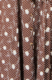 Yumi Brown Cotton Embroidery Shirt Dress