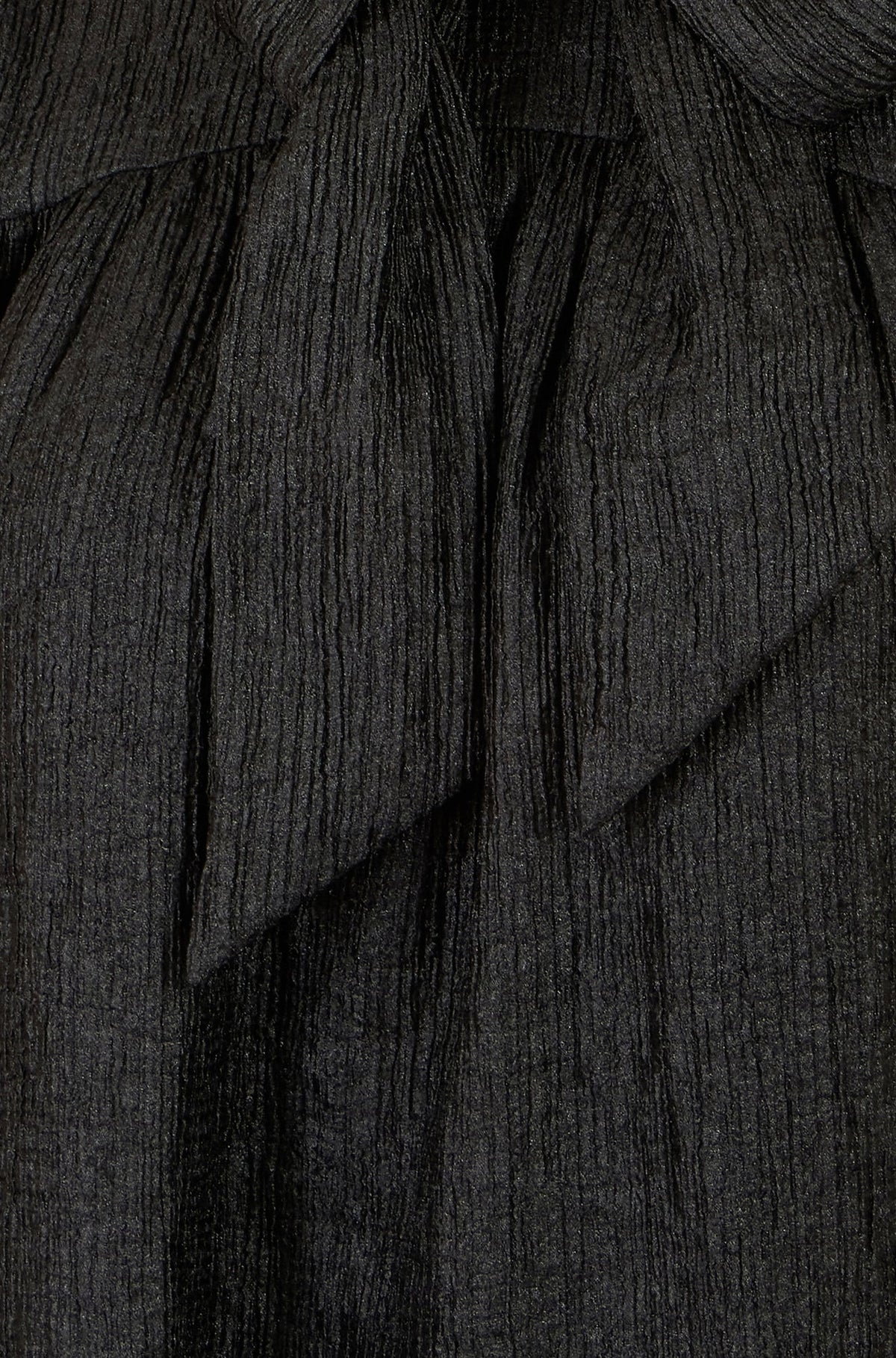 Robe tunique écharpe noire Yumi
