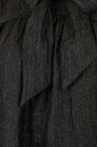 Robe tunique écharpe noire Yumi