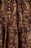 Vestido camisero de manga larga con estampado paisley de Yumi Brown