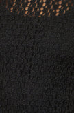 Yumi Black High Neck Lace Midi Dress