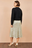 Yumi Black Bow Button Cardigan