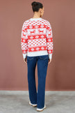 Yumi Red Heart Fairisle Christmas Jumper