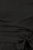 Yumi Black Ruched Stretch Jumpsuit