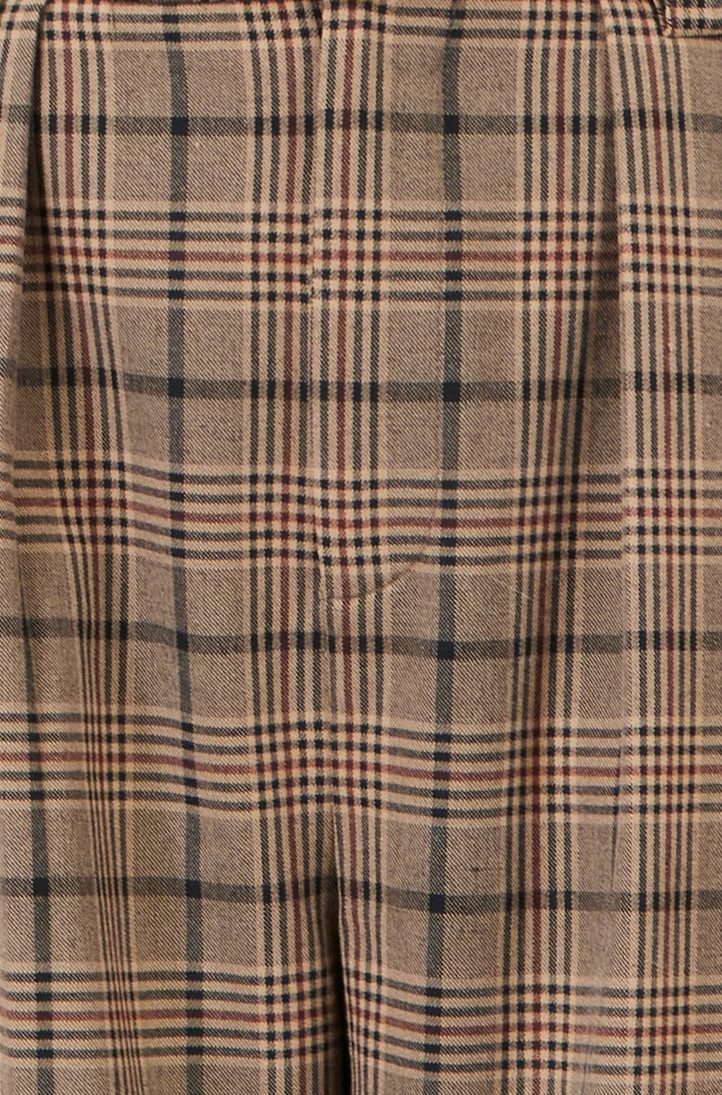 Yumi Brown Check Wide Leg Trousers