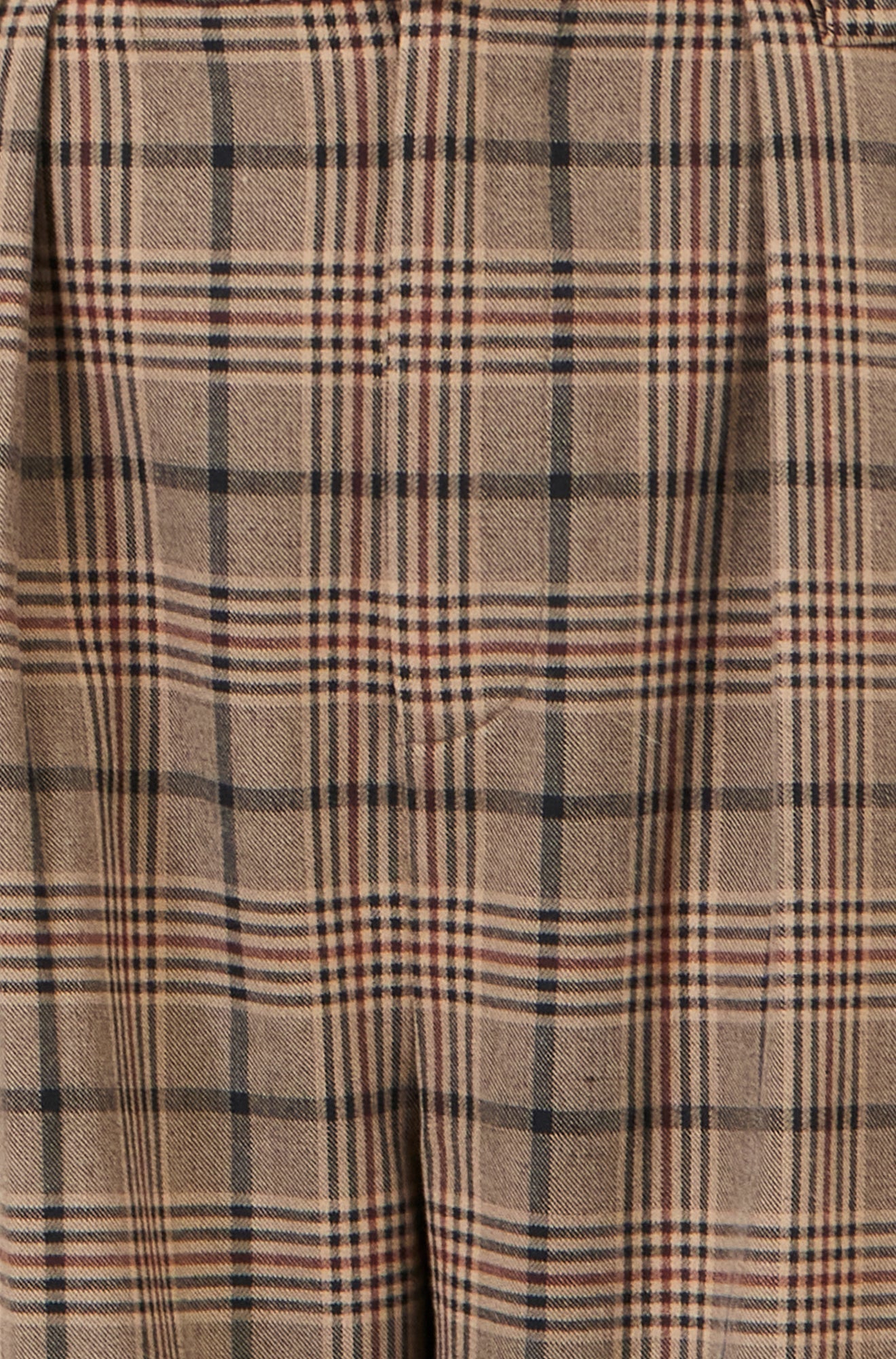 Yumi Brown Check Wide Leg Trousers