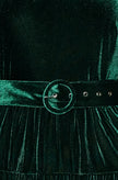 Yumi Green Velvet Halter Maxi Dress With Belt