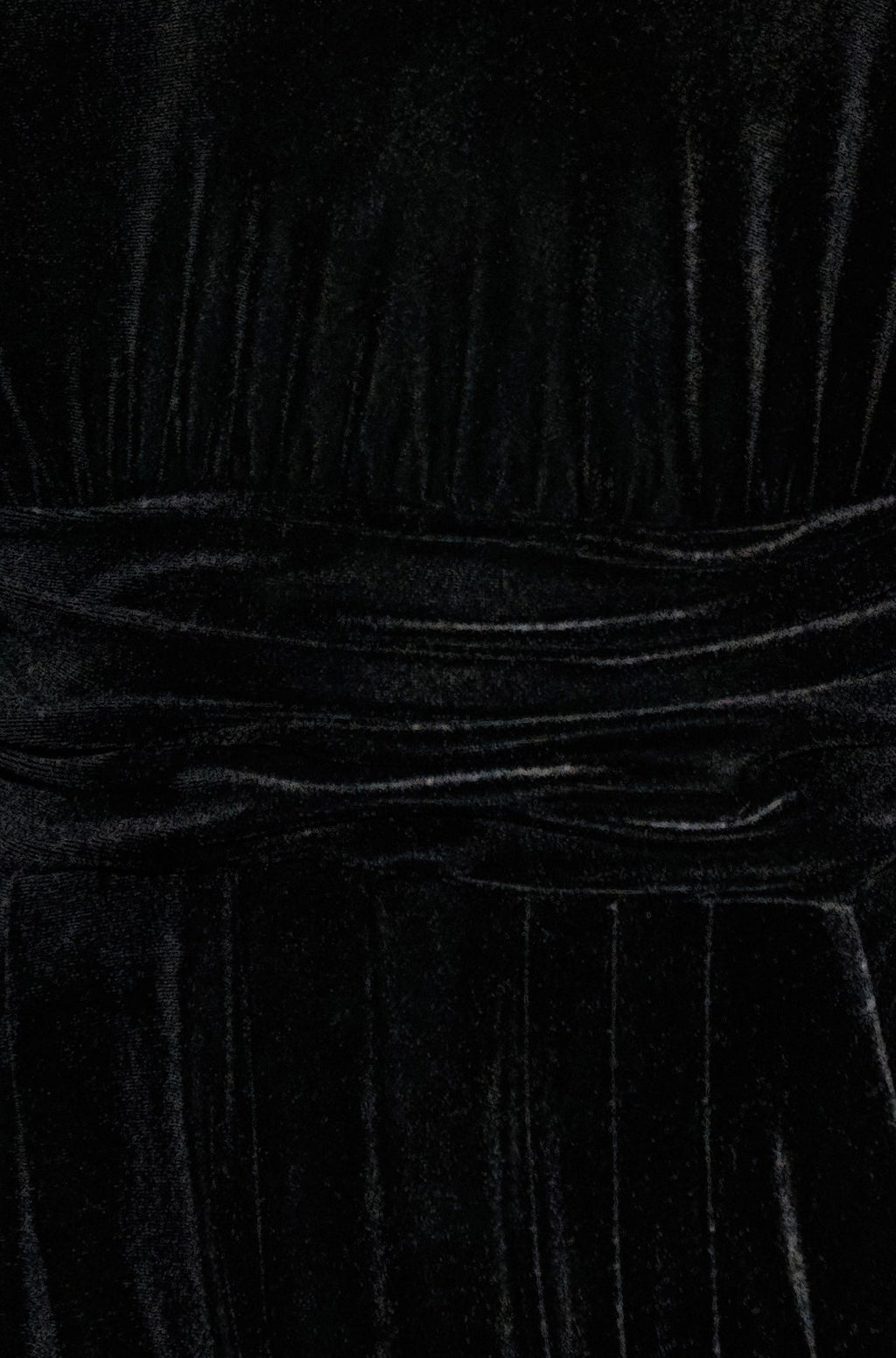 Yumi Black Velvet One Shoulder Jumpsuit With Scarf