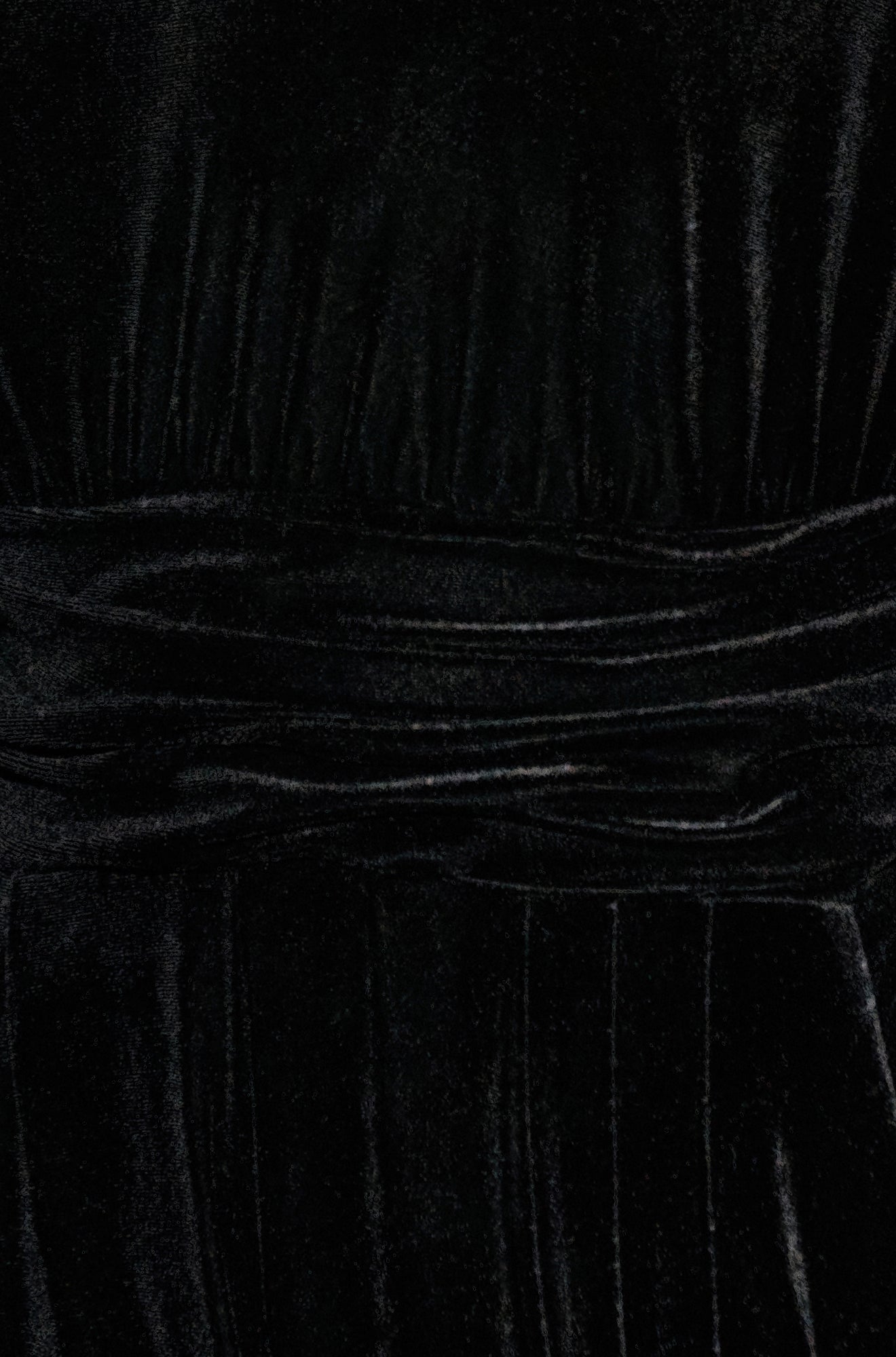 Yumi Black Velvet One Shoulder Jumpsuit With Scarf