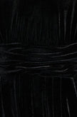 Combinaison asymétrique en velours noir Yumi avec foulard