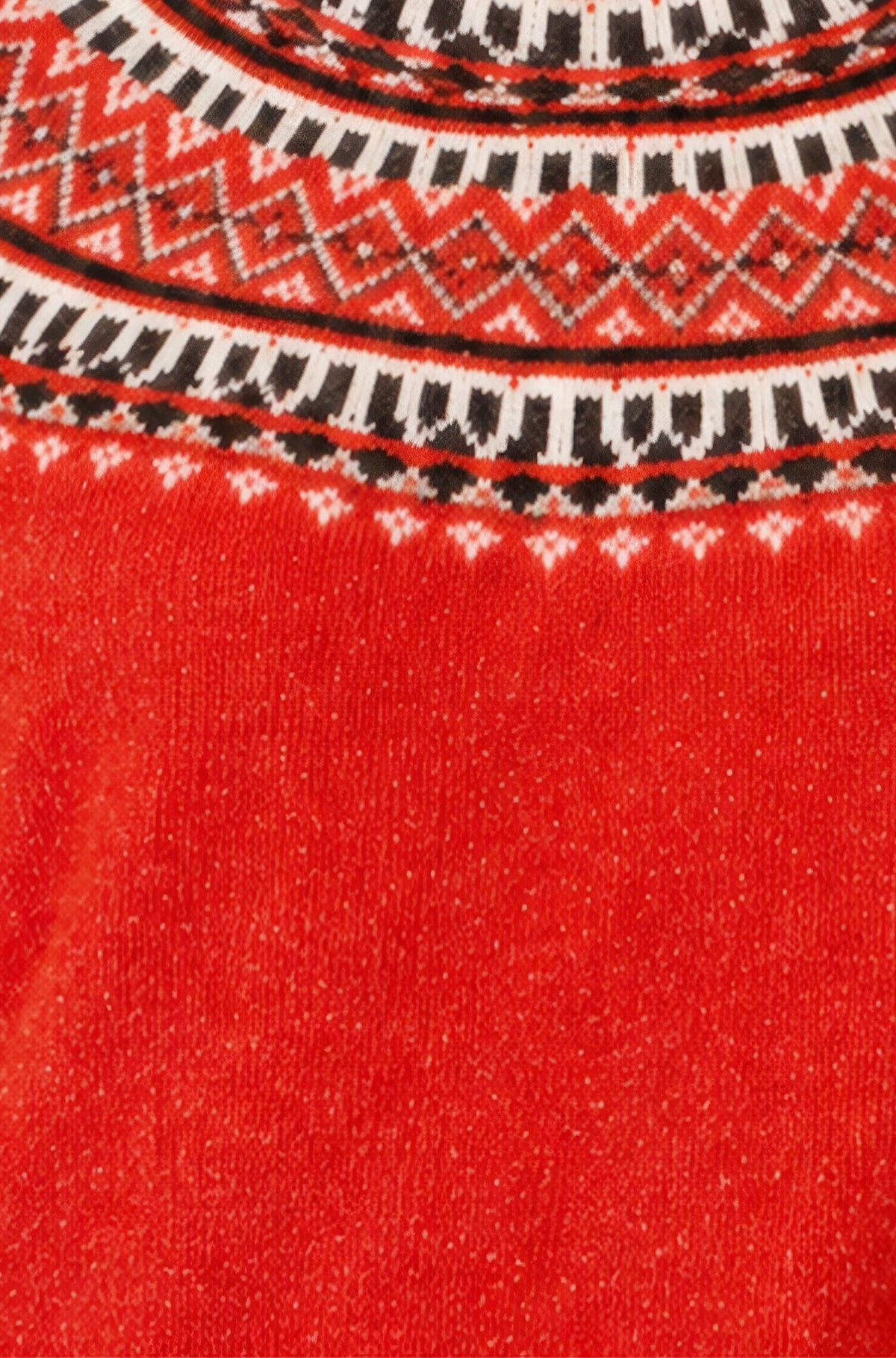 Jersey estilo Fairisle relajado rojo de Yumi