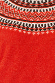 Jersey estilo Fairisle relajado rojo de Yumi