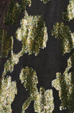 Yumi Gold Metallic Abstract Floral Tunic