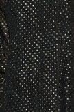 Yumi Black Foil Print Tunic With Flared Sleeves