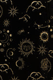 Yumi Black Cosmic Velvet Mini Skirt