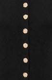 Yumi Black Knitted Fitted Peplum Cardigan