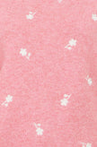 Yumi Pink Daisy Embroidered Relaxed Jumper